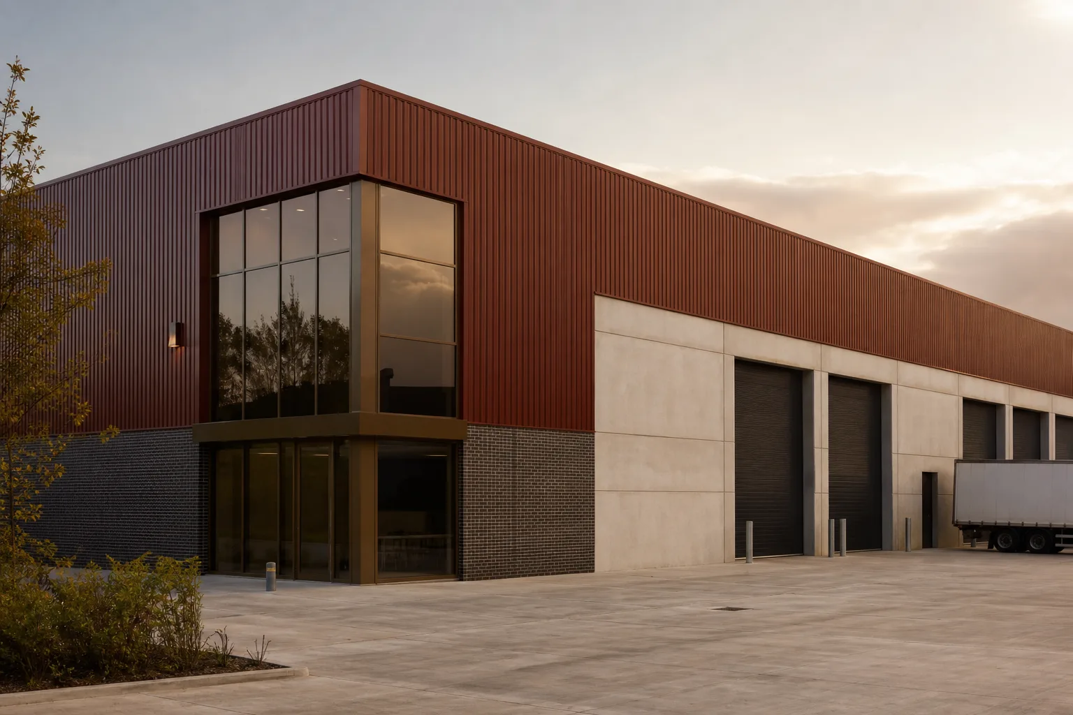 An industrial unit bought and held by a limited company or special purpose vehicle, with the company named on the title