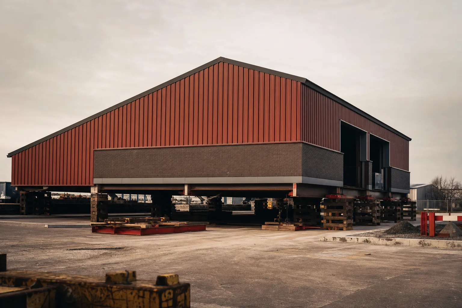 An older industrial unit being repositioned, the kind of asset whose value depends on a change of use consent