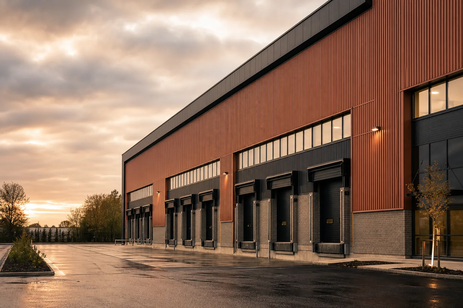 A let industrial estate where staggered five-yearly rent reviews capture market rental growth into the rent roll