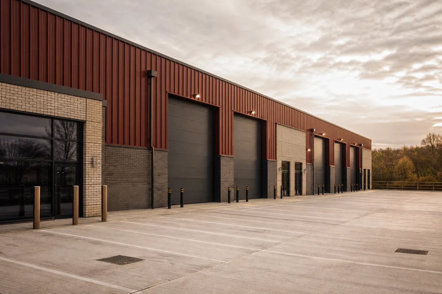 A standard well-let industrial unit, the kind of widely lettable asset that supports the keenest owner-occupier borrowing terms