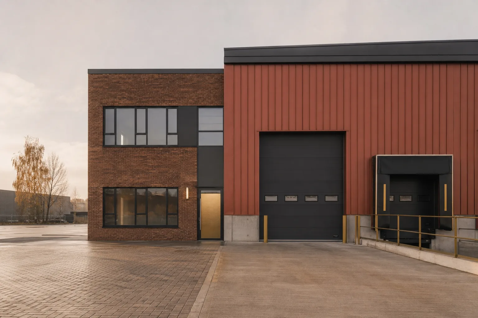 A UK industrial unit; stamp duty on commercial property differs across England, Scotland and Wales