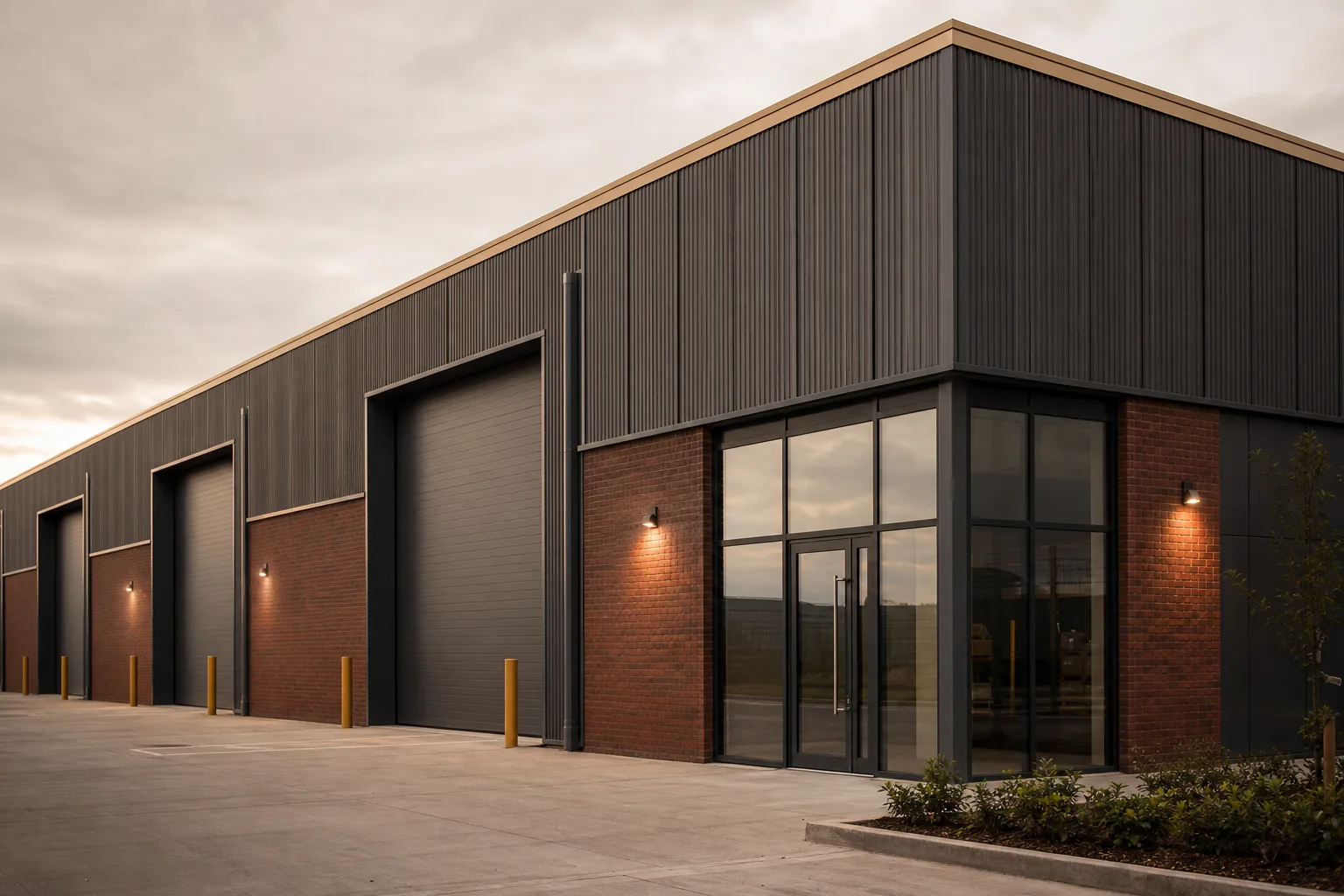 A modern UK industrial unit of the kind financed with a commercial mortgage